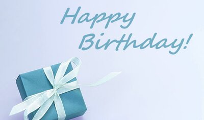 Digital Gift Voucher 'Happy Birthday' - Blue