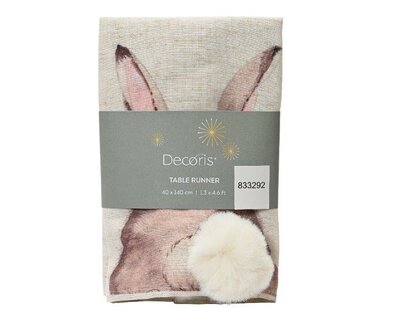Easter Bunny Tablerunner with pompom - image 1