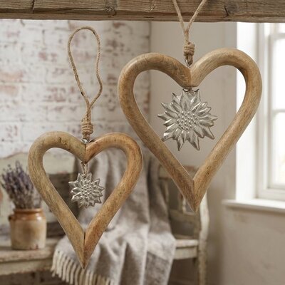 Edelweiss Hanging Heart (Large)