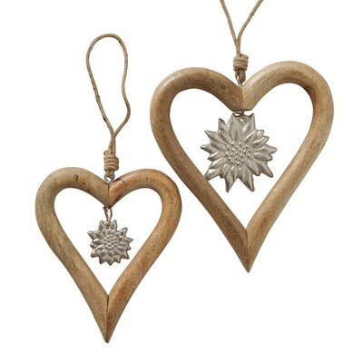 Edelweiss Hanging Heart (Small)