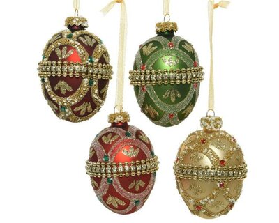 Egg glass silver inside (assorted) - image 1