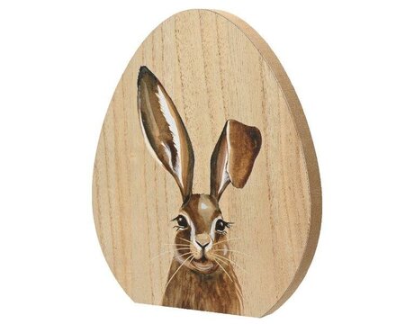 Egg With Bunny Decoration MDF