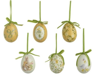 Eggs Green Ribbon with Easter Designs (6) -Image courtesy of Kaemingk