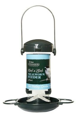 Flick 'n' Click Mealworm & Calciworm Feeder -Image courtesy of Tom Chambers