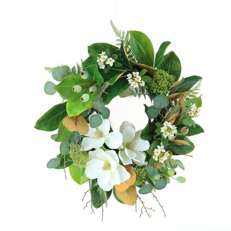Floral Wreath, Cream Magnolia, Fruit -Image courtesy of Elmes