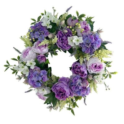 Floral Wreath, Peony, Hydrangea -Image courtesy of Elmes