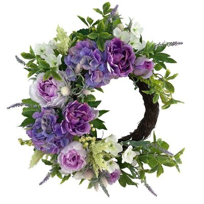 ¾ Floral Wreath, Peony, Hydrangea -Image courtesy of Elmes