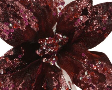 Flower on clip polyester velvet (assorted) - image 3