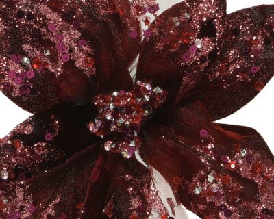 Flower on clip polyester velvet (assorted) - image 3