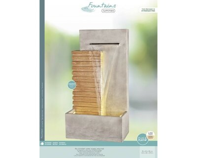 Fountain with Wood and Stone -Image courtesy of Kaemingk