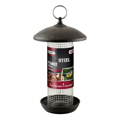 Gardman Black Steel Large Peanut Feeder -Image courtesy of Westland