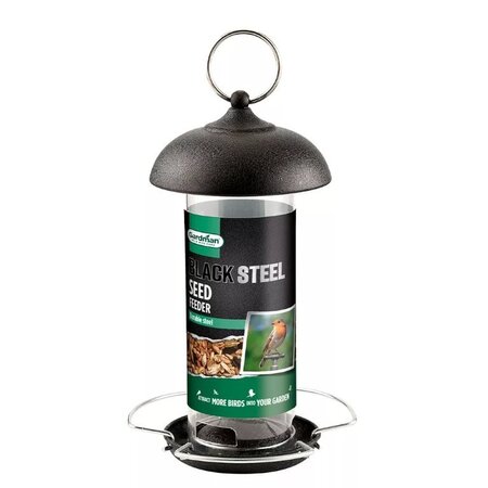 Gardman Black Steel Large Seed Feeder -Image courtesy of Westland