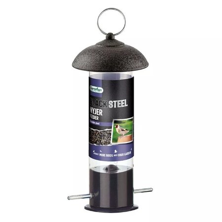 Gardman Black Steel Nyjer Seed Feeder -Image courtesy of Westland