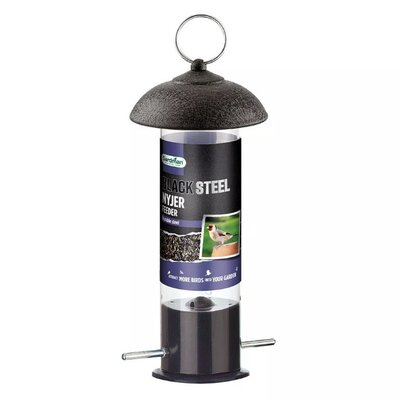 Gardman Black Steel Nyjer Seed Feeder -Image courtesy of Westland
