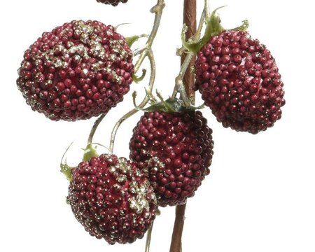 Garland foam glitter blackberries (red) - image 2