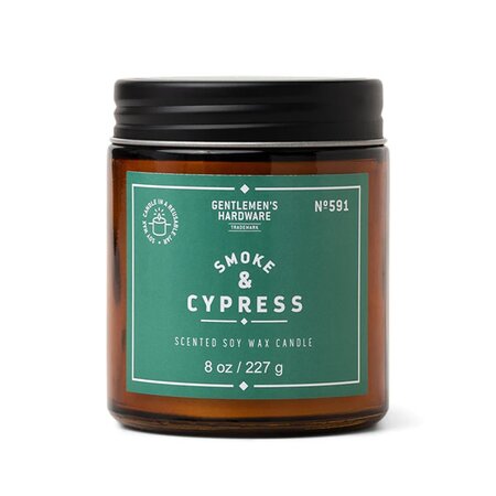Glass Jar Candle Smoke & Cypress (227g) 
