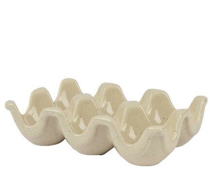 Glazed Eggholder, white