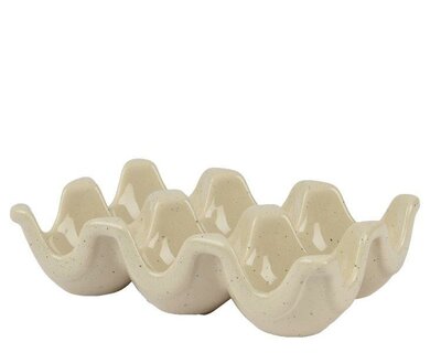Glazed Eggholder, white