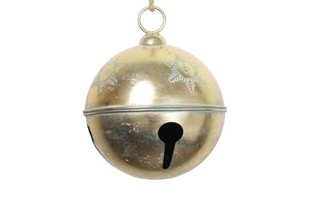 Golden Christmas Sleigh Bell (Medium)