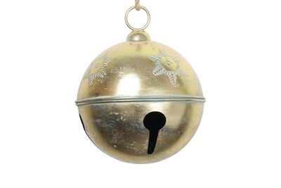 Golden Christmas Sleigh Bell (Medium)