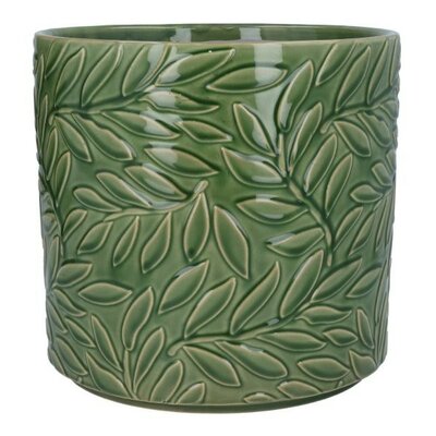 Green Willow Stoneware Pot (27cm dia.)