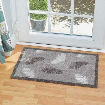 Grey Fern Rug