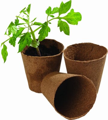 Gro-Sure Fibre Pots Round 12pk