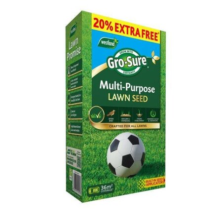 Gro-Sure Multi Purpose Lawn Seed (30m2 + 20% Extra Free)