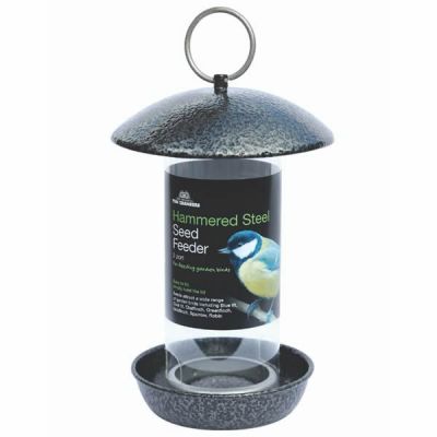 Hammered Steel Seed Feeder 2 port - Image courtesy of Tom Chambers