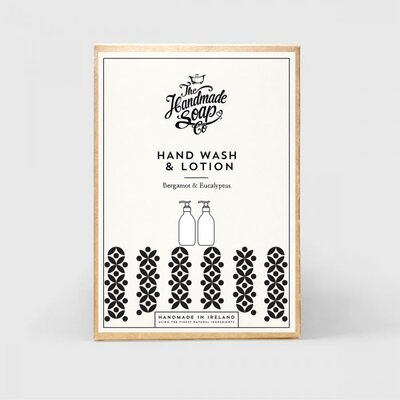 Hand Wash & Hand lotion Duo Bergamot & Eucalyptus Gift Set -Image courtesy of the Handmade Soap co.