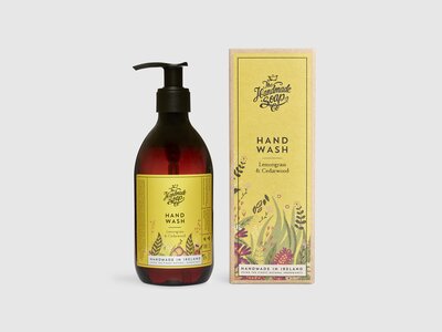 Hand Wash - Lemongrass & Cedarwood  -Image courtesy of the Handmade Soap co.