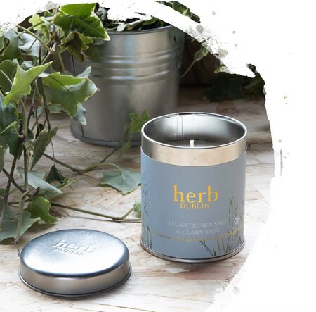 Herb Tin Atlantic Seasalt Candle