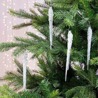 Icicle plastic (clear; silver) - image 2