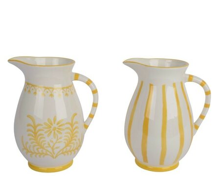 Jug with yellow flower/stripe -Image courtesy of Kaemingk