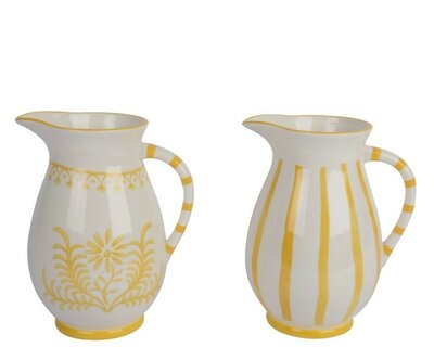 Jug with yellow flower/stripe -Image courtesy of Kaemingk
