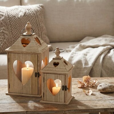 Jules Lantern with heart (Large)