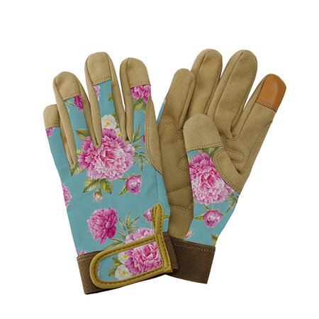Kent & Stowe Comfort Gloves Peony Aqua Small