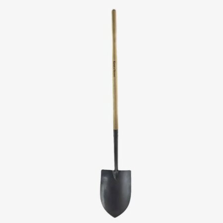 Kent & Stowe Long Handle Round Nose Shovel -