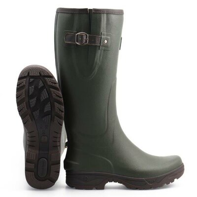 Khaki Rouchette 'Veneur Lady' Boot (Size 41)