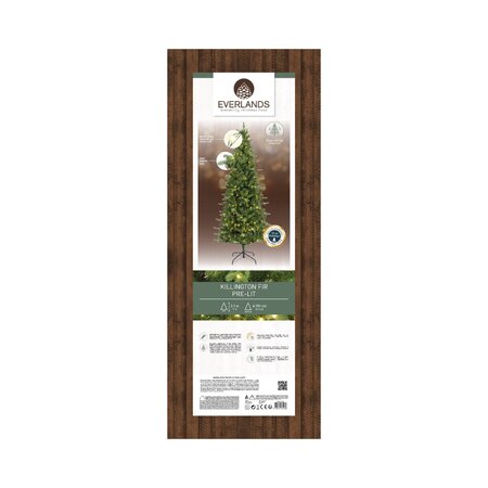 7ft Killington Fir Artificial Christmas Tree with 380 LED Lights boxed -Image courtesy of Kaemingk