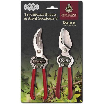 KS Traditional Secateurs Twin Pack