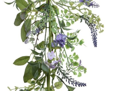 Lavender garland polyester - image 2