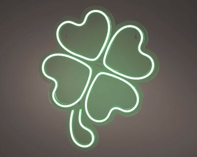 LED neon 4 leaved shamrock sign -Image courtesy of Kaemingk
