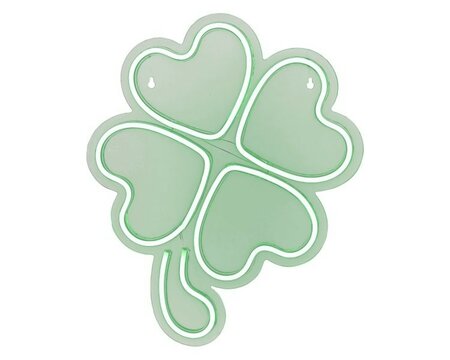 LED neon 4 leaved shamrock sign -Image courtesy of Kaemingk
