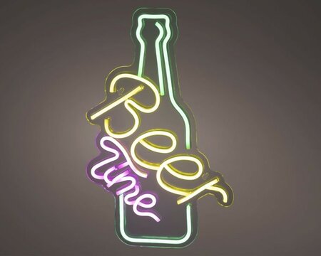 LED neon 'Beer Time' sign -Image courtesy of Kaemingk