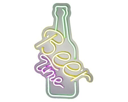 LED neon 'Beer Time' sign -Image courtesy of Kaemingk
