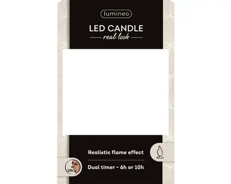 LED realistic wick candle (box) - Image courtesy of Kaemingk