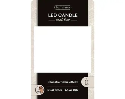 LED realistic wick candle (box) - Image courtesy of Kaemingk
