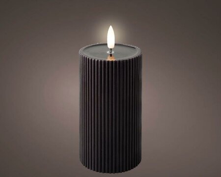 LED wick candle, black - image 1