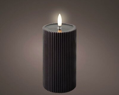 LED wick candle, black - image 1